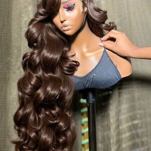 Luxurious Brown Wavy Hair Extensions